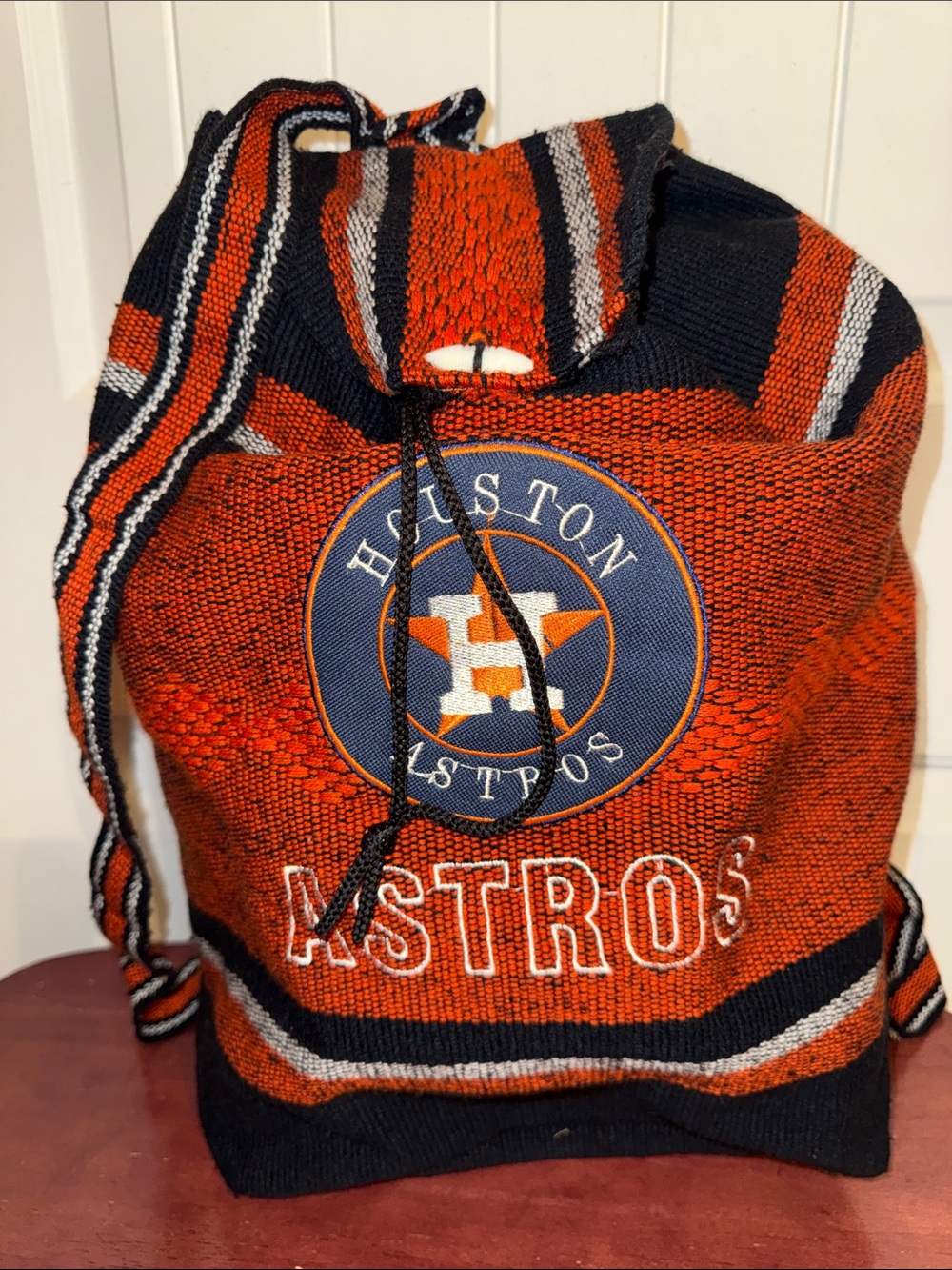Men's  backpack Orange & Navy Astros